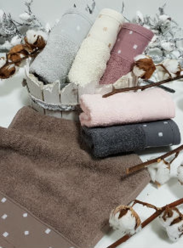 Комплект полотенец Cestepe "Shek" Vip cotton-хлопок  6шт 30х50 Tурция — изображение 3