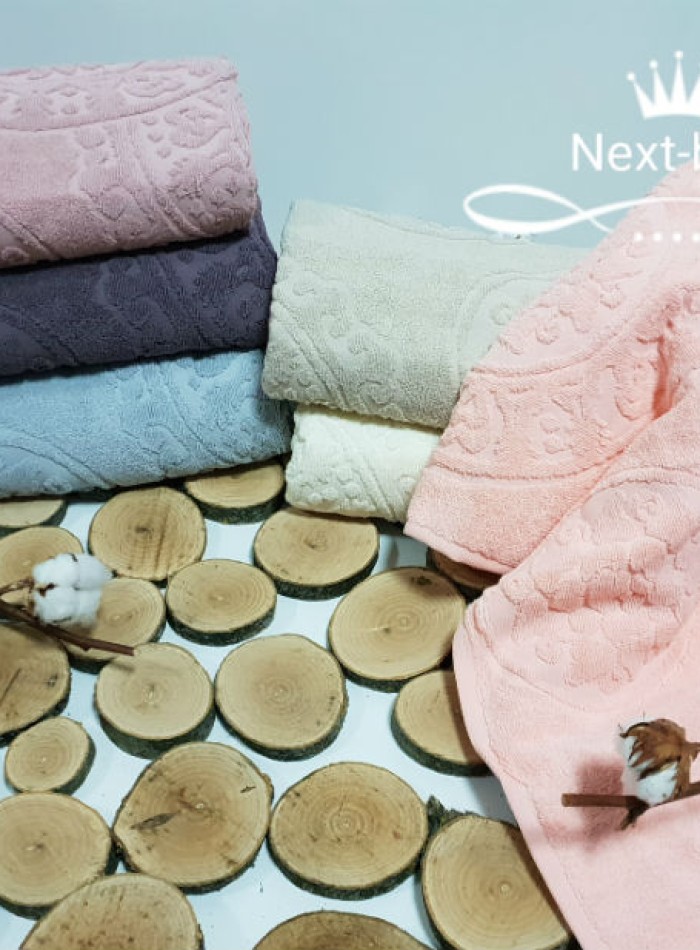 Комплект полотенец баня Cestep 6 100% vip cotton махра  6шт 70х140 Турция — изображение 2