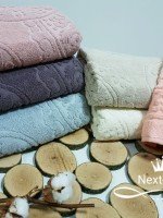 Комплект полотенец баня Cestep 6 100% vip cotton махра  6шт 70х140 Турция