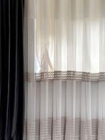 Тюль фатин "Milana" молочний Туреччина - Зображення 8