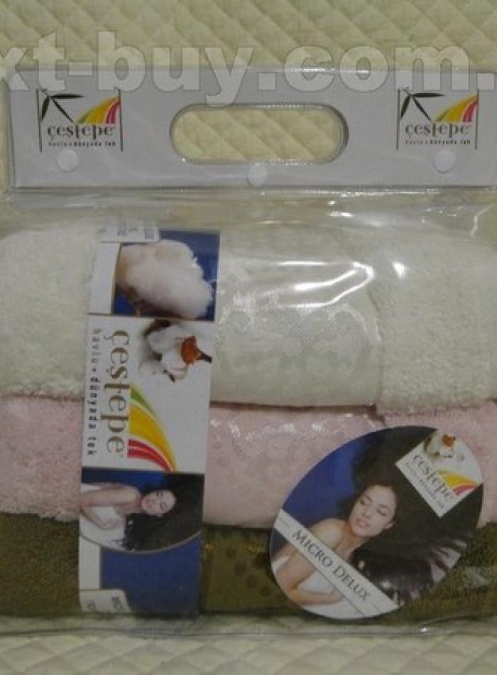 Набор полотенец для лица Cestepe Orient micro Delux Mix 3 шт. хлопок Турция — изображение 17
