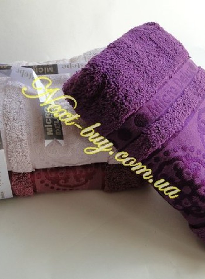 Комплект полотенец сауна Cestepe 3 Pure Extra soft micro Delux 100% cotton 90х150 Турция — изображение 2