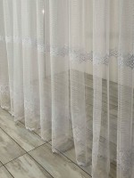 Фатин с вышивкой "Mexi" белый Турция — изображение 4