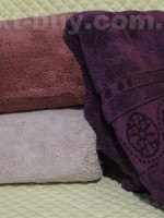 Комплект полотенец сауна Cestepe 3 Pure Extra soft micro Delux 100% cotton 90х150 Турция — изображение 7