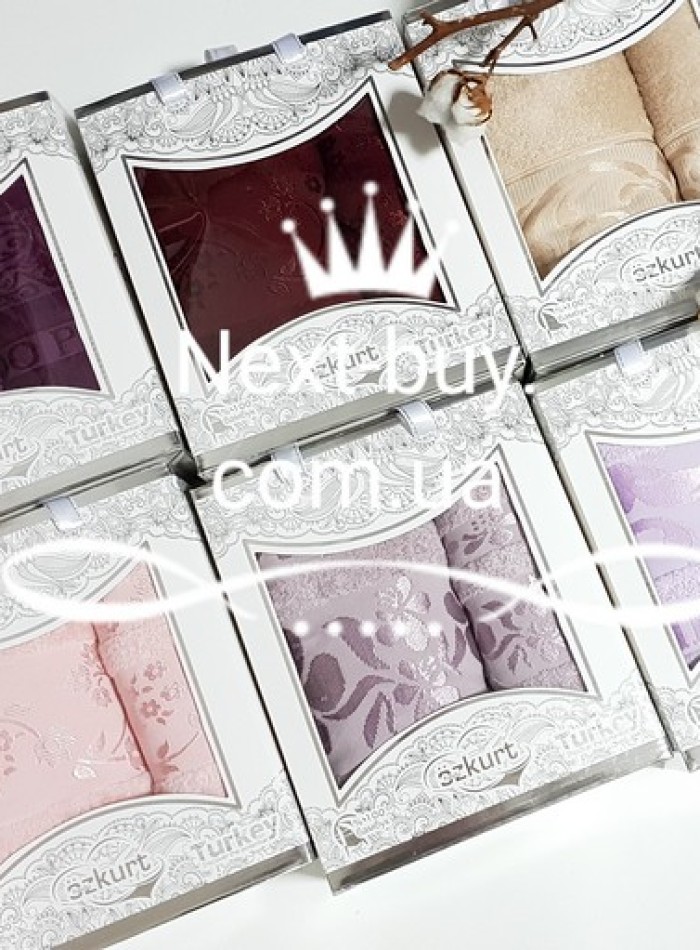 Комплект полотенец DNZ garden бамбук - лицо + баня Турция  nt-q45 — изображение 3