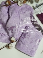 Комплект полотенец DNZ garden бамбук - лицо + баня Турция  nt-q49