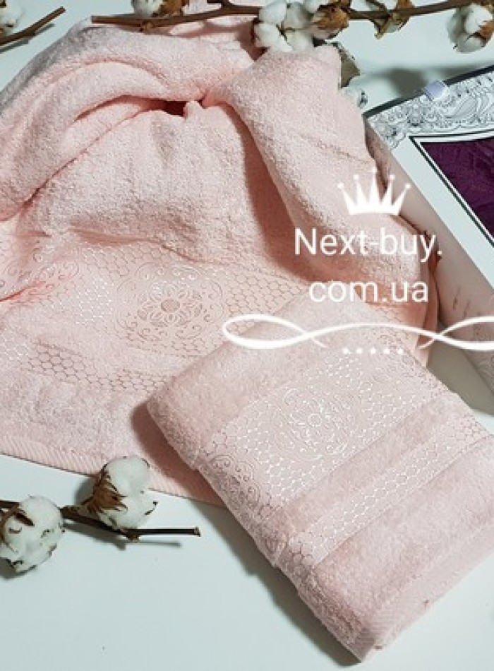 Комплект полотенец DNZ garden бамбук - лицо + баня Турция  nt-q44 — изображение 2