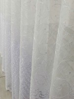 Фатин с вышивкой "Krisia" белый Турция — изображение 4