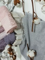 Комплект рушників Cestepe "Shek" Vip cotton - бавовна 6шт 30х50 Tуреччина - Зображення 3