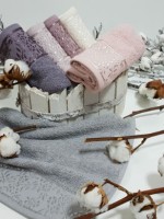 Комплект рушників Cestepe "Shek" Vip cotton - бавовна 6шт 30х50 Tуреччина