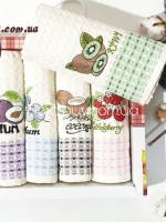 Nilteks Kitchen towel Fruit набір кухонних вафельних нолотенец з вишивкою 6шт 50х70 - Зображення 2