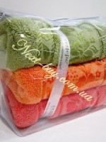Набор полотенец для лица Cestepe Pure Extra soft micro Delux 3 шт. хлопок Турция