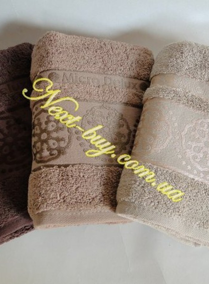 Набор банных полотенец Cestepe Orient micro Delux 70х140 cotton Турция — изображение 2