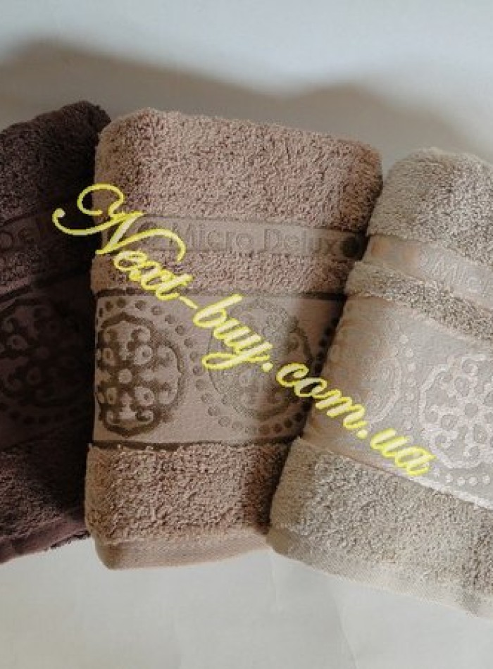 Набор банных полотенец Cestepe Orient micro Delux 70х140 cotton Турция — изображение 6