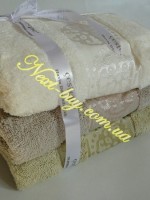 Набор махровых полотенец для бани Cestepe Orient micro Delux cotton Турция — изображение 2