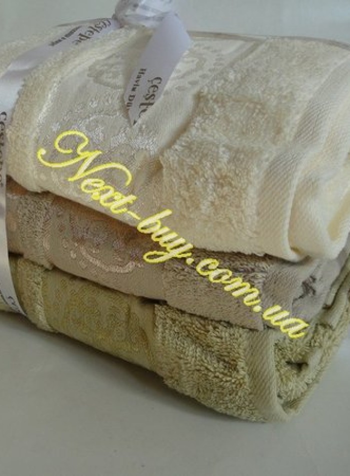 Набор махровых полотенец для бани Cestepe Orient micro Delux cotton Турция — изображение 4