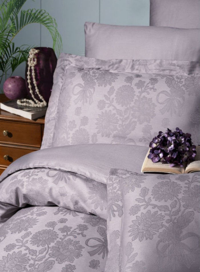 First choice Herra Lavander постільна білизна сатин-жакард евро 200х220 - Зображення 2