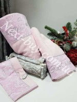 Набор бамбуковых полотенец Maison D'or Rose Marine 3шт розовый