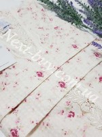 Женский халат вафельный Maison D'or Roses Estee с кружевом розовый — изображение 3