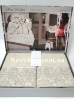 Набір бамбукових рушників Maison D'or Rose Marine 50х100см 2шт бежевий - Зображення 3