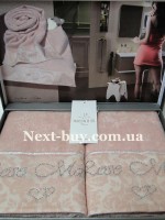 Набір бамбукових рушників Maison D'or Rose Marine 50х100см 2шт брудно рожевий - Зображення 3