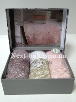 Набір з 3-х бамбукових рушників 30х50см Maison D'or Julia - Зображення 7