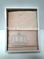 Бамбуковий рушник Maison D'or Paris Bambu 50х100см в коробці рожевий - Зображення 3
