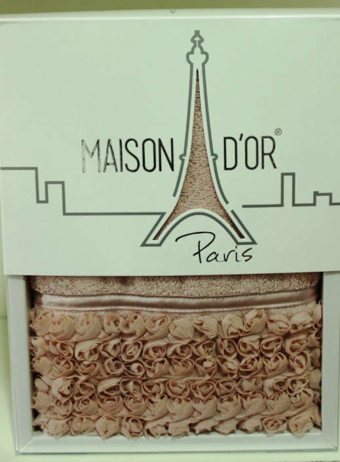 Махровий рушник Maison D'or Rosa 50х100см в коробці - Зображення 3