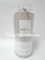 Простирадло на резинці 220х240см сатинове Maison D'or Беж з наволочками - Зображення 3