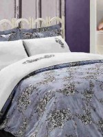 Постельное белье Maison D'or Klasik Rose 200x220см сатин с вышивкой — изображение 2