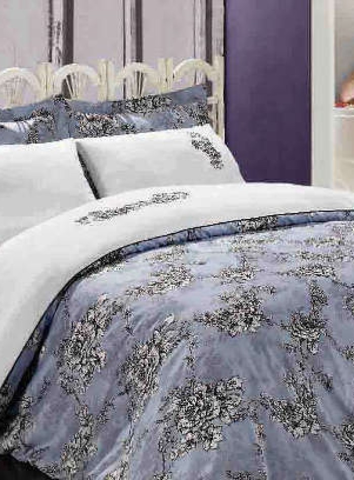 Постельное белье Maison D'or Klasik Rose 200x220см сатин с вышивкой — изображение 2