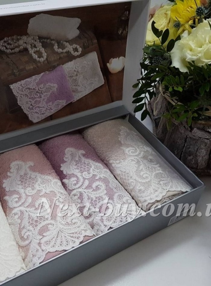 Набір з 4-х бамбукових рушників 30х50см Maison D'or Jasmine - Зображення 2