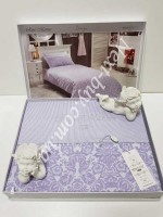 Постільна білизна Maison D'or Rose Marine Lilac 160x220смх2шт сатин із стразами - Зображення 3