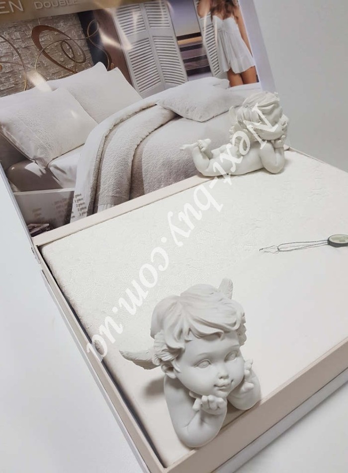 Постільна білизна Maison D'or Queen 200x220см сатин з мереживом - Зображення 6