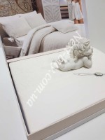 Постільна білизна Maison D'or Rose Marine Beyaz 200x220см сатин із стразами - Зображення 3
