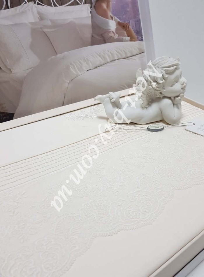 Постільна білизна Maison D'or Helena Erku 200x220см сатин з мереживом - Зображення 6