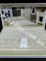 Постільна білизна Maison D'or Rose Marine Ecru 160x200см сатин із стразами - Зображення 3