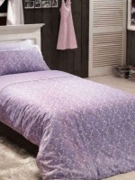 Постільна білизна Maison D'or Rose Marine Lilac 160x200см сатин із стразами - Зображення 3