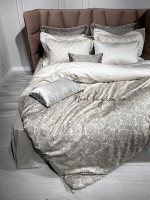 Постельное белье Maison D'or Rose Marine Bej 200x220см сатин со стразами — изображение 4