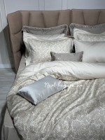 Постельное белье Maison D'or Rose Marine Bej 200x220см сатин со стразами — изображение 6