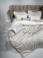 Постільна білизна Maison D'or Rose Marine Bej 160x220см сатин із стразами - Зображення 4