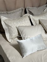 Постільна білизна Maison D'or Rose Marine Bej 160x220см сатин із стразами - Зображення 5