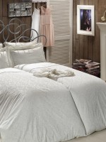 Постільна білизна Maison D'or Rose Marine Ecru 160x220смх2шт сатин із стразами