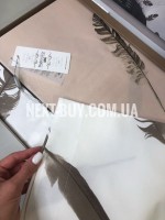 Постільна білизна Maison D'or Plumes Bej 160x200см сатин з вишивкою - Зображення 4
