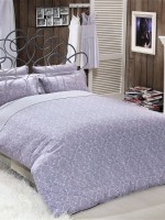Постільна білизна Maison D'or Rose Marine Lilac 200x220см сатин із стразами