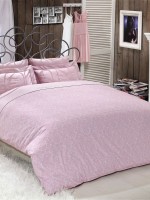 Постільна білизна Maison D'or Rose Marine Pembe 160x200см сатин із стразами - Зображення 3