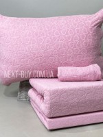 Постельное белье махровое Maison D'or Jaquard Stretcu Terry Set Rose 200x220см