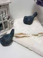 Maison D'or Julia Bambu бамбуковое полотенце с гипюром 85х150см кремовое — изображение 3
