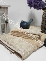 Maison D'or Julia Bambu бамбуковое полотенце с гипюром 85х150см бежевый