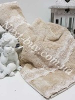 Бамбуковое полотенце с кружевом Maison D'or Vanessa 50х100см бежевый
